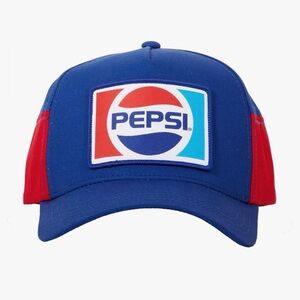 Pepsi Logo Cap in Blue and Red